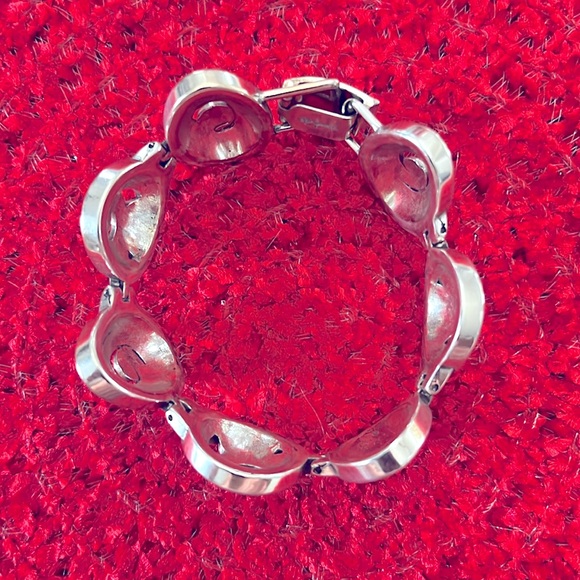 Brighton Contempo Link Bracelet Silver Plated Scrolled Oval Round Designs - Picture 9 of 17